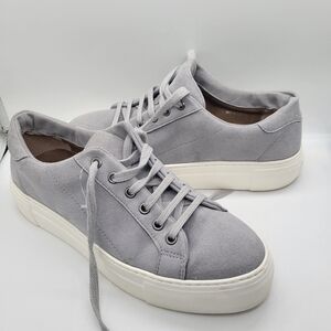 Novacas Made in Portugal Platform Women's Sneakers size 38 Grey Suede Shoelace